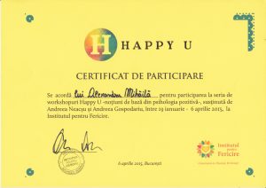 Certificat Happy U